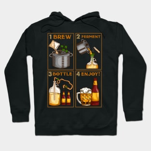 Home Brewing Gift for a Craft Beer Lover graphic Hoodie